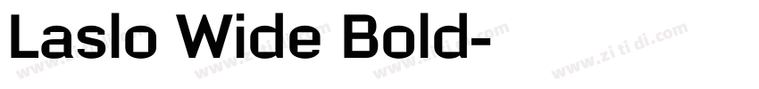 Laslo Wide Bold字体转换